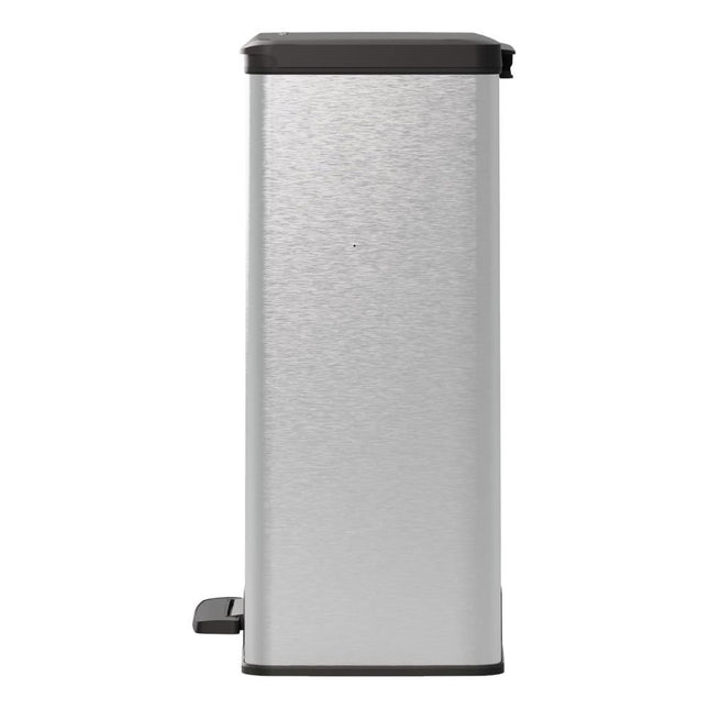 Curver Deco Κάδος Απορριμμάτων 65L με Πεντάλ, Ασημί, Με Soft Close &amp; Anti-Fingerprint Επένδυση