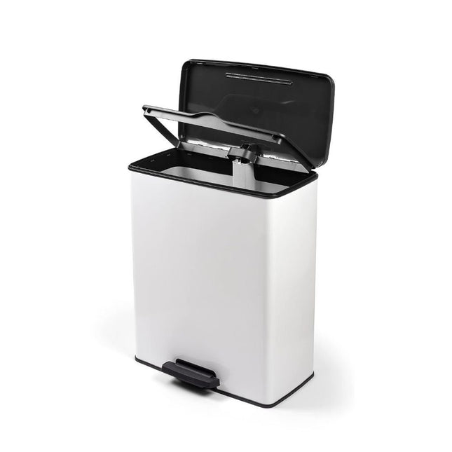 Curver Κάδος Απορριμμάτων 65L με Πεντάλ, Λευκός Από Πλαστικό, Ανθεκτικός &amp; Οικολογικός