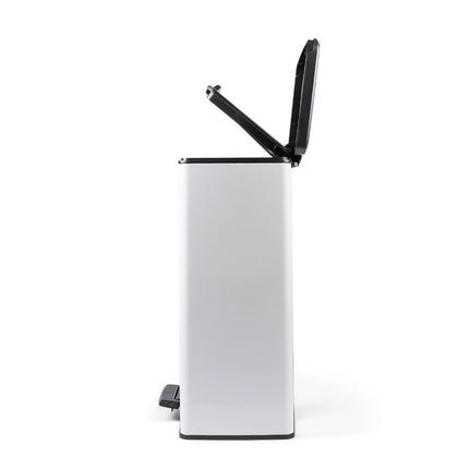 Curver Κάδος Απορριμμάτων 65L με Πεντάλ, Λευκός Από Πλαστικό, Ανθεκτικός &amp; Οικολογικός