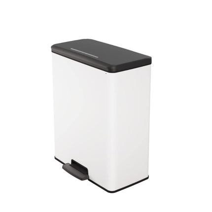Curver Κάδος Απορριμμάτων 65L με Πεντάλ, Λευκός Από Πλαστικό, Ανθεκτικός &amp; Οικολογικός