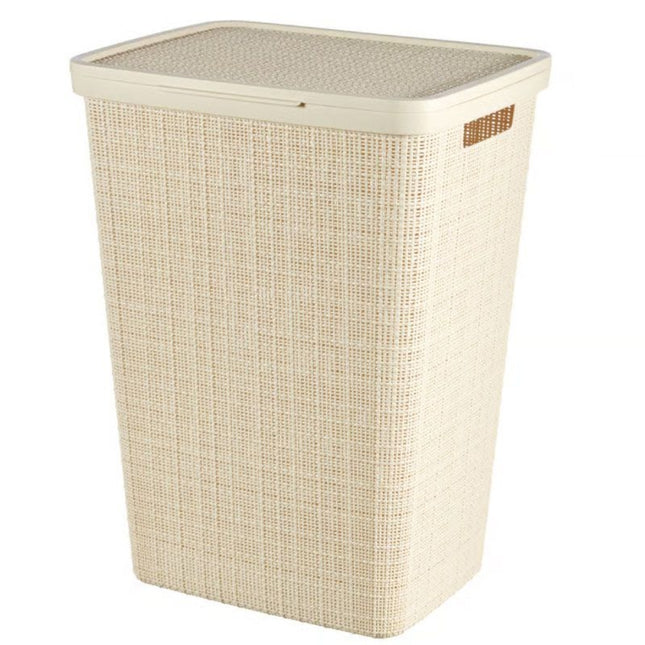 CURVER Jute Καλάθι Απλύτων με Καπάκι 58L Μπεζ