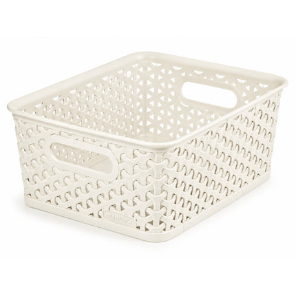 CURVER My Style Καλάθι Αποθήκευσης L με Όψη Rattan Off White