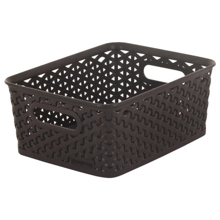CURVER My Style Καλάθι Αποθήκευσης L με Όψη Rattan Σκούρο Καφέ