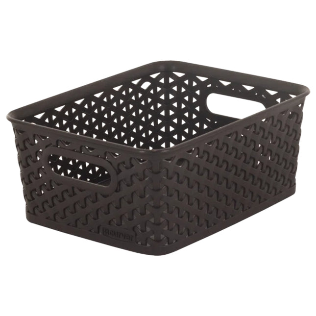 CURVER My Style Καλάθι Αποθήκευσης L με Όψη Rattan Σκούρο Καφέ