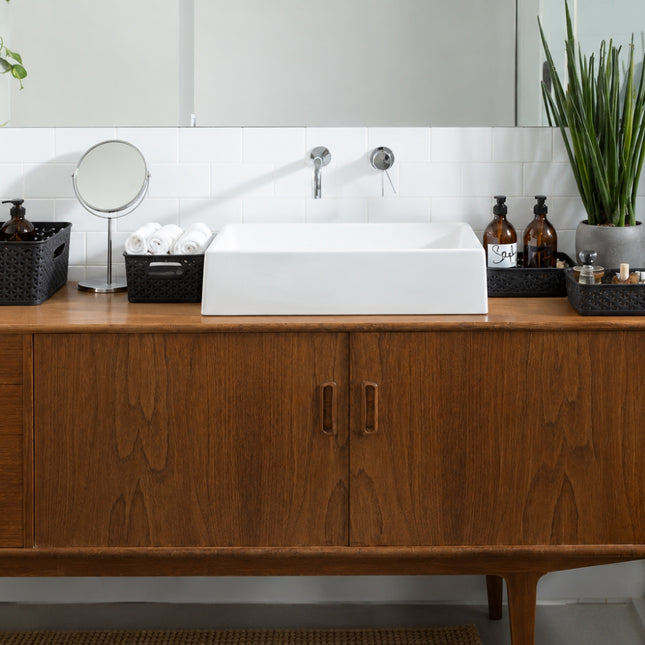 CURVER My Style Καλάθι Αποθήκευσης L με Όψη Rattan Σκούρο Καφέ