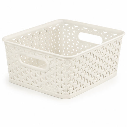 CURVER My Style Καλάθι Αποθήκευσης M με Όψη Rattan Off White