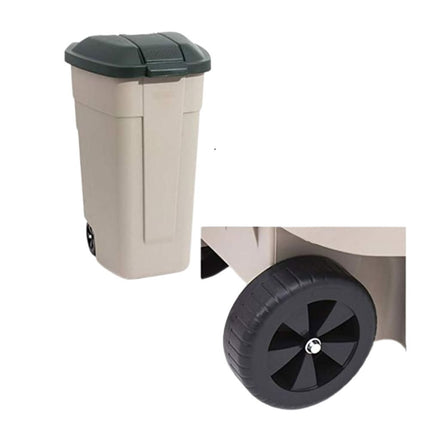 Curver Κάδος Απορριμμάτων 110L με Ρόδες & Καπάκι για Εξωτερική Χρήση & Ανακύκλωση