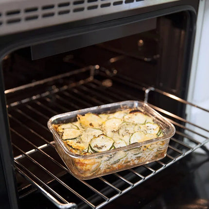 CURVER Smart Cook Ορθογώνιο Γυάλινο Δοχείο Φαγητού με Αεροστεγές Καπάκι Κατάλληλο για τον Φούρνο 2.5L