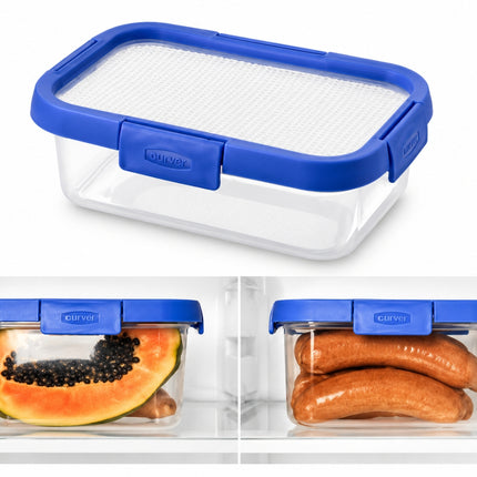 CURVER Smart Fresh Flexi Lid 1.1L Ορθογώνιο Δοχείο Αποθήκευσης Τροφίμων με Αεροστεγές Καπάκι