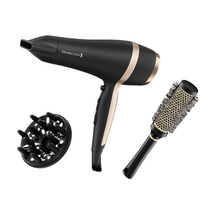 Remington Salon Smooth Σετ Δώρου Σεσουάρ Μαλλιών με Ιοντική Κεραμική Γρίλια, 2 Ρυθμίσεις Ταχύτητας και Αξεσουάρ Styling D6940GP