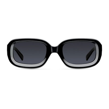 MELLER DASHI Unisex Τετράγωνα Γυαλιά Ηλίου με Μαύρους Πολωτικούς Φακούς UV400 D3-TUTCAR All Black