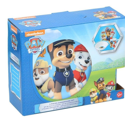 Disney Paw Patrol Παιδικό Κεραμικό Σετ Πρωινού 3 Τεμαχίων