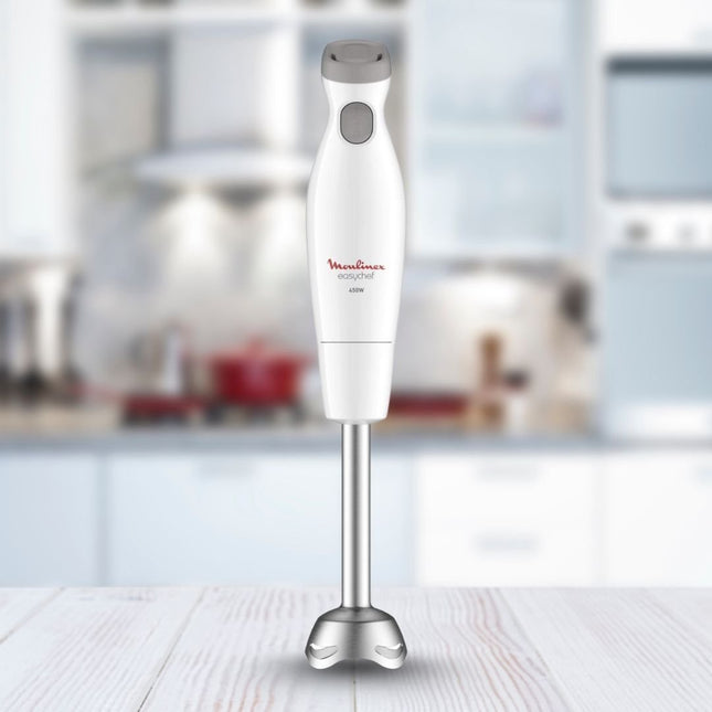 MOULINEX Easychef Ραβδομπλέντερ 450W με 2 Ταχύτητες,Turbo Λειτουργία & Γυάλινο Δοχείο Ανάμειξης 0.8L DD451110