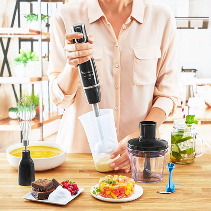 MOULINEX InfinyForce 4σε1 Ραβδομπλέντερ Χειρός 1000W με Δοχείο Ανάμιξης 0.8L, Μπολ 0.5L, Τεχνολογία Λεπίδων Powelix & Ρυθμιζόμενη Ταχύτητα DD944810
