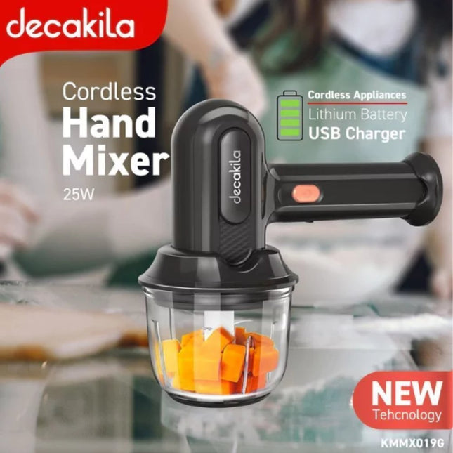 Ασύρματο Μίξερ Χειρός Decakila με Μπολ 25W για την Απόλυτη Ευκολία στην Καθημερινότητα σας!