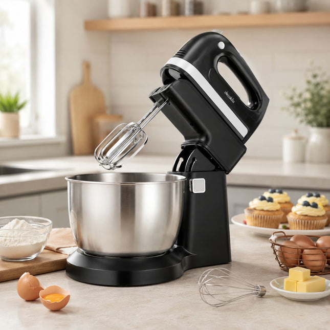 Decakila Stand Mixer 250W Επιτραπέζιο Μίξερ με Ανοξείδωτο Μπολ, 5 Ταχύτητες και Turbo