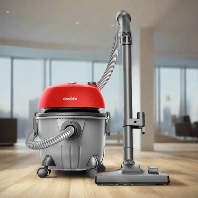 Decakila Ηλεκτρική Σκούπα Υγρών & Στερεών 1200W 15L με HEPA Φίλτρο & Ροδάκια Μεταφοράς CEVC004B