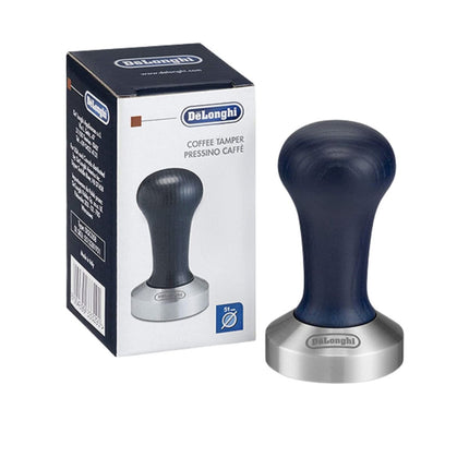 DeLonghi Coffee Tamper 51mm από Ανοξείδωτο Ατσάλι με Ξύλινη Λαβή DLSC058 Μπλε