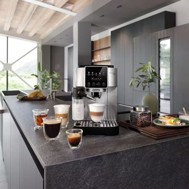 DeLonghi Magnifica Start Αυτόματη Μηχανή Espresso με LatteCrema Hot 15 Bar ECAM220.80.SB Ασημί