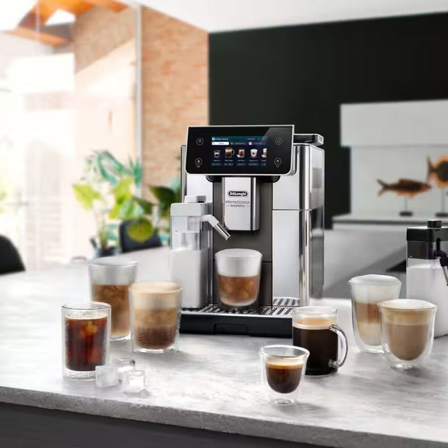 Delonghi PrimaDonna Aromatic  Αυτόματη Καφετιέρα 19bar με LatteCrema Hot & Cold, Cold Brew Extraction & Έξυπνο Έλεγχο μέσω App, ECAM630.75.TSM