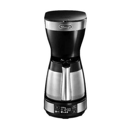 Delonghi Καφετιέρα Φίλτρου 1.25L με Θερμική Κανάτα, Aroma Function & LCD Οθόνη, Ασημί ICM16731