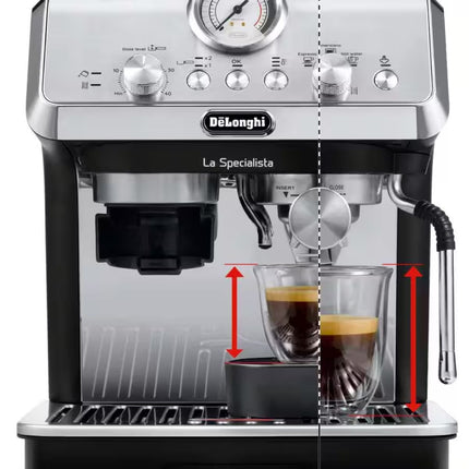 DeLonghi La Specialista Arte Μηχανή Espresso 15 bar με Μύλο Άλεσης & MyLatte Art Steam Wand EC9155.MB