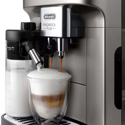 Delonghi Magnifica Plus Αυτόματη Καφετιέρα Espresso 15bar με LatteCrema Hot System, Μύλο 13 Ρυθμίσεων & Προσωποποίηση “My”, ECAM320.70.TB