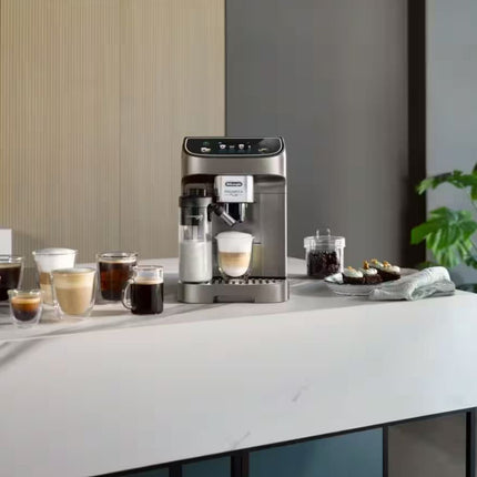 Delonghi Magnifica Plus Αυτόματη Καφετιέρα Espresso 15bar με LatteCrema Hot System, Μύλο 13 Ρυθμίσεων & Προσωποποίηση “My”, ECAM320.70.TB