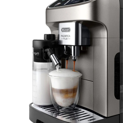 Delonghi Magnifica Plus Αυτόματη Καφετιέρα Espresso 15bar με LatteCrema Hot System, Μύλο 13 Ρυθμίσεων & Προσωποποίηση “My”, ECAM320.70.TB