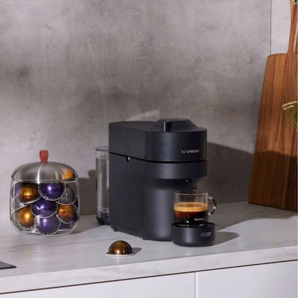 Delonghi Μηχανή Nespresso με Κάψουλα Vertuo Pop Liquorice Black, Μαύρη