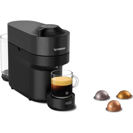 Delonghi Μηχανή Nespresso με Κάψουλα Vertuo Pop Liquorice Black, Μαύρη
