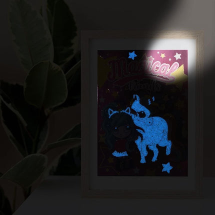 DIAMANTINY Magical Friends Πίνακας Μονόκερου Μαγικοί Φίλοι με 3D Πολύτιμες Πέτρες 6+ Ετών