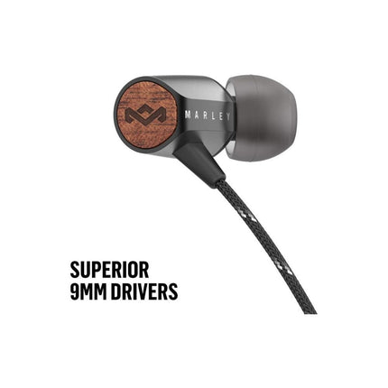 The House Of Marley Uplift V2 In-ear Handsfree με Βύσμα 3.5mm Μαύρο