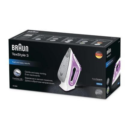 Braun TexStyle 3 SI 3030 Σίδερο Ατμού 2300W με Συνεχόμενη Παροχή 45gr/min