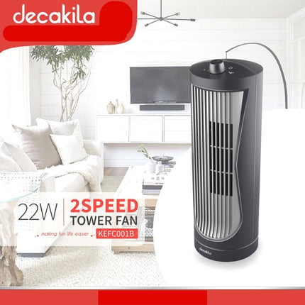 Decakila KEFC001B Ηλεκτρικός Ανεμιστήρας Στήλη 22W με Ρύθμιση 2 Ταχυτήτων