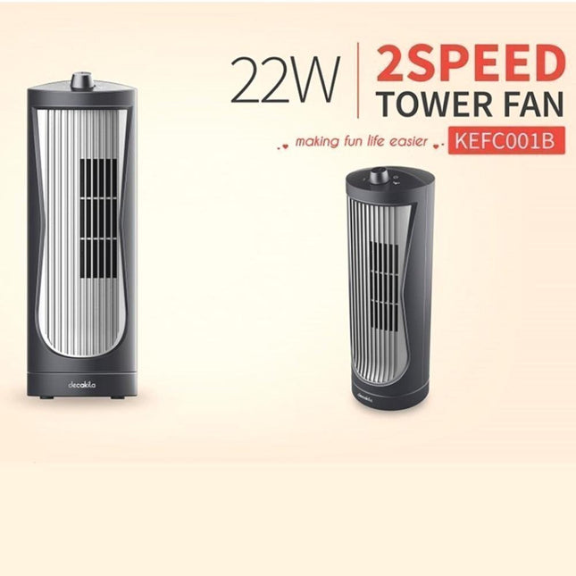 Decakila KEFC001B Ηλεκτρικός Ανεμιστήρας Στήλη 22W με Ρύθμιση 2 Ταχυτήτων