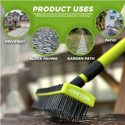 DEKTON 3 σε 1 Βούρτσα Σετ 2 Κεφαλών Συρμάτινης Βούρτσας Για Αφαίρεσης Ακαθαρσιων απο Δύσκολα Σημεία, Ιδανικό για τον Κύπο αλλά την Καμινάδα σας!