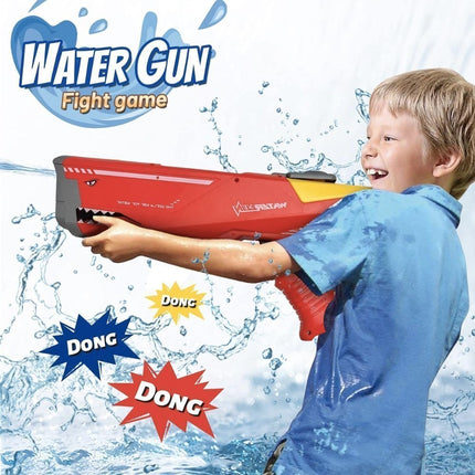 Ηλεκτρικό Νεροπίστολο Υψηλής Πίεσης Καρχαρίας για Μικρούς και Μεγάλους με Δυνατότητα Εκτόξευσης μέχρι και 1m, 8+ Ετών