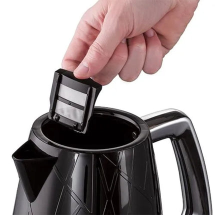 Ηλεκτρικός βραστήρας Russell Hobbs 28081 Structure – Βραστήρας Xωρίς Kαλώδιο, Σύγχρονης Σχεδίασης, με Προστασία Γρήγορου Βρασμού και Στεγνώματος, 1,7 λίτρα, 3000 W, Μαύρο