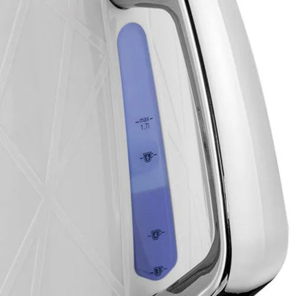 Russell Hobbs 28080 Structure Ηλεκτρικός βραστήρας Xωρίς Kαλώδιο, Σύγχρονης Σχεδίασης, με Προστασία Γρήγορου Βρασμού και Στεγνώματος, 1,7 λίτρα, 3000 W, Λευκό