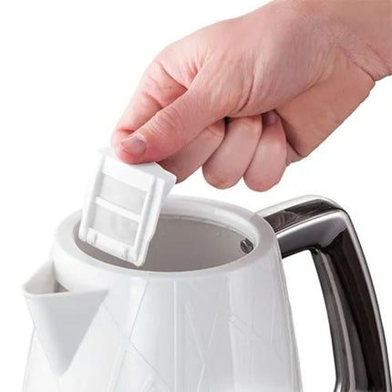 Russell Hobbs 28080 Structure Ηλεκτρικός βραστήρας Xωρίς Kαλώδιο, Σύγχρονης Σχεδίασης, με Προστασία Γρήγορου Βρασμού και Στεγνώματος, 1,7 λίτρα, 3000 W, Λευκό