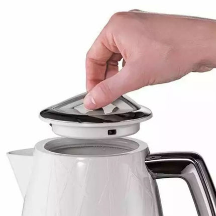 Russell Hobbs 28080 Structure Ηλεκτρικός βραστήρας Xωρίς Kαλώδιο, Σύγχρονης Σχεδίασης, με Προστασία Γρήγορου Βρασμού και Στεγνώματος, 1,7 λίτρα, 3000 W, Λευκό
