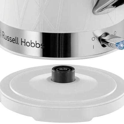 Russell Hobbs 28080 Structure Ηλεκτρικός βραστήρας Xωρίς Kαλώδιο, Σύγχρονης Σχεδίασης, με Προστασία Γρήγορου Βρασμού και Στεγνώματος, 1,7 λίτρα, 3000 W, Λευκό