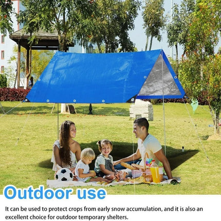 JADEVER Πολυχρηστικό Αδιάβροχο Βαρύ Κάλυμμα Μουσαμά 6Χ8m,110gsm με Επένδυση & Αλουμινένιους Κρίκους, Μπλε