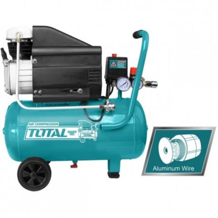 Total Μονοφασικό Κομπρεσέρ Αέρος με Ισχυ 2.5hp και Αεροφυλάκιο 50lt