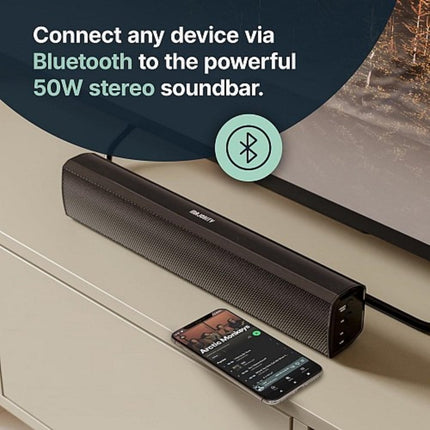 MAJORITY Bowfell Στερεοφωνικό Ηχείο Soundbar Bluetooth για τηλεόραση 50 Watt