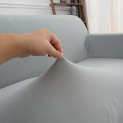Μοντέρνα Ελαστικά Καλύμματα Καναπέδων Για Μονοθέσιο Καναπέ σε Γκρι Χρώμα