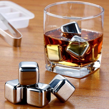 Σετ 6 τεμαχίων Παγάκια Cooling Cubes από Ανοξείδωτο ατσάλι που δεν λιώνουν