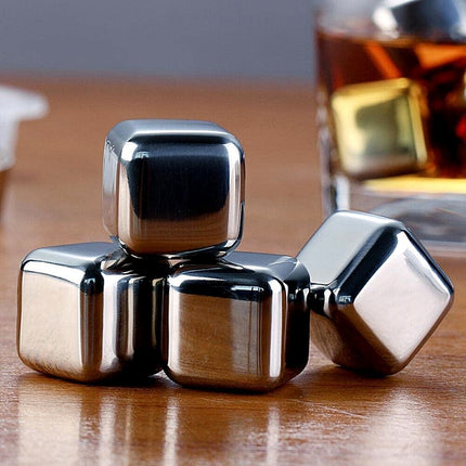 Σετ 6 τεμαχίων Παγάκια Cooling Cubes από Ανοξείδωτο ατσάλι που δεν λιώνουν