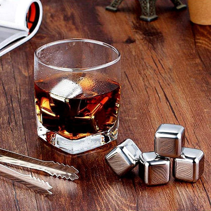 Σετ 6 τεμαχίων Παγάκια Cooling Cubes από Ανοξείδωτο ατσάλι που δεν λιώνουν